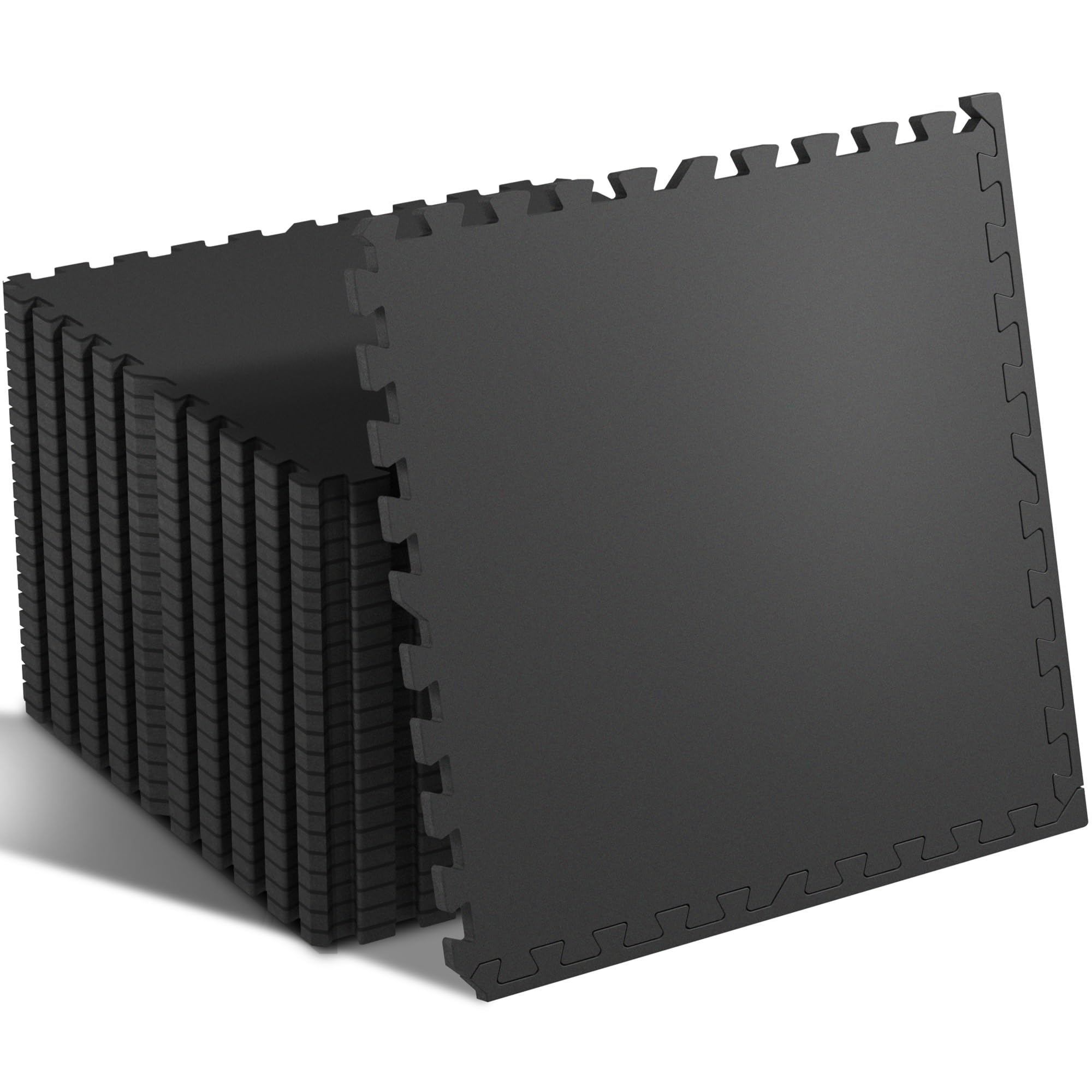 Amazon.com: SUPERJARE 0.4'' Thick 24 Pcs 96 Sq Ft Rubber Top